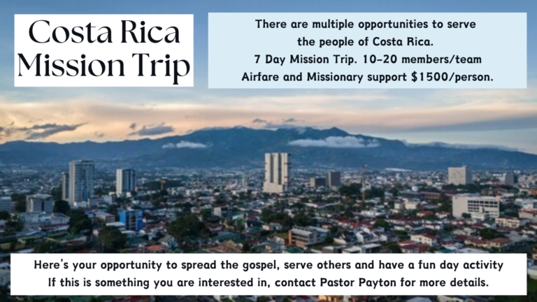 Mission Trip to Costa Rica