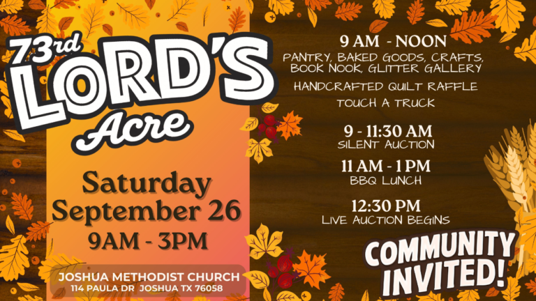73rd Annual Lord’s Acre