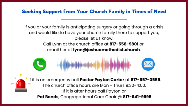 Seeking Support from Your Church Family in Times of Need
